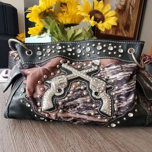 Western camo purse